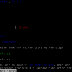 Mein Blog in w3m