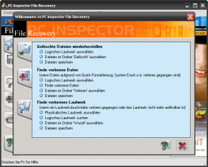 PCinspector File Recovery