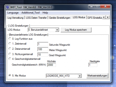 Geotagging: WBT-Tool