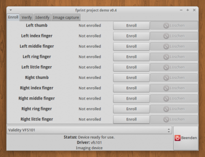 fprint project demo