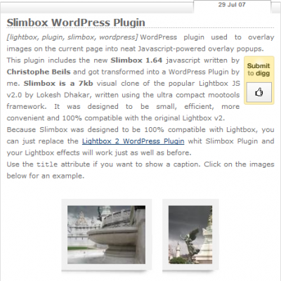 Slimbox WordPress Plugin