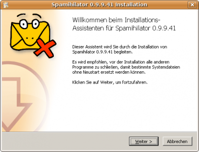 Spamihilator 0.9.9.41 Installation 1