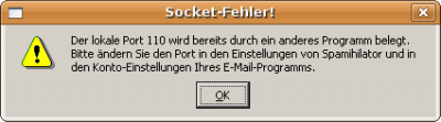 Spamihilator: Socket-Fehler
