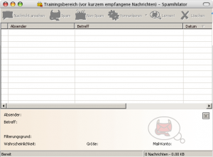 Spamihilator Trainingsbereich