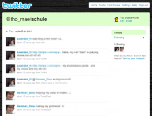 Twitter: List Schule