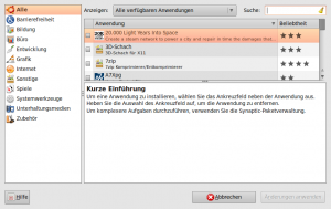 Anwendungen hinzufügen/entfernen